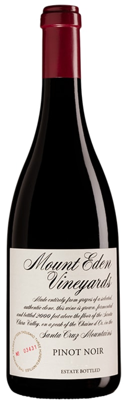 Mount Eden Vineyards Estate Pinot Noir (slightly torn label) 2010 Front Bottle Shot