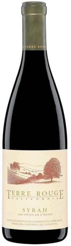 Terre Rouge Cotes de l'Ouest Syrah 2017 Front Bottle Shot