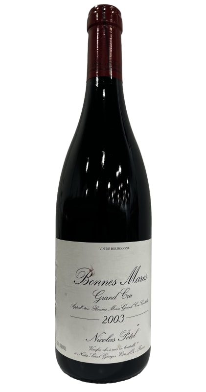 Nicolas Potel Bonnes-Mares Grand Cru (scuffed label) 2003 Front Bottle Shot