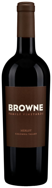 Browne Family Vineyards Merlot 2013 Front Bottle Shot