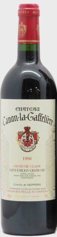 Chateau Canon La Gaffeliere 1996 Front Bottle Shot