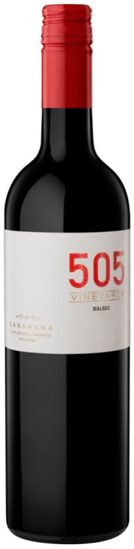 Casarena 505 Vineyards Malbec 2015 Front Bottle Shot