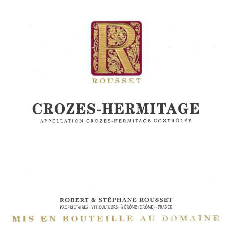 Domaine Rousset Crozes-Hermitage Rouge 2020 Front Label