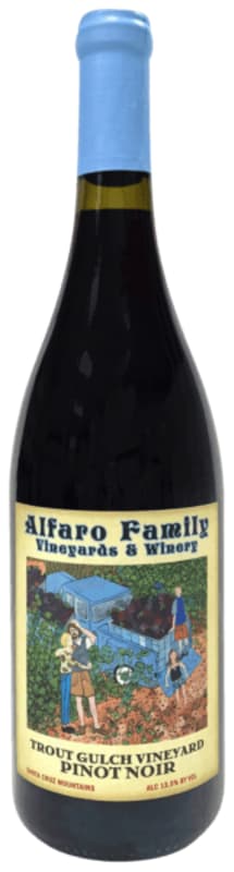 Alfaro Family Trout Gulch Vineyard Pinot Noir 2024 Front Bottle Shot