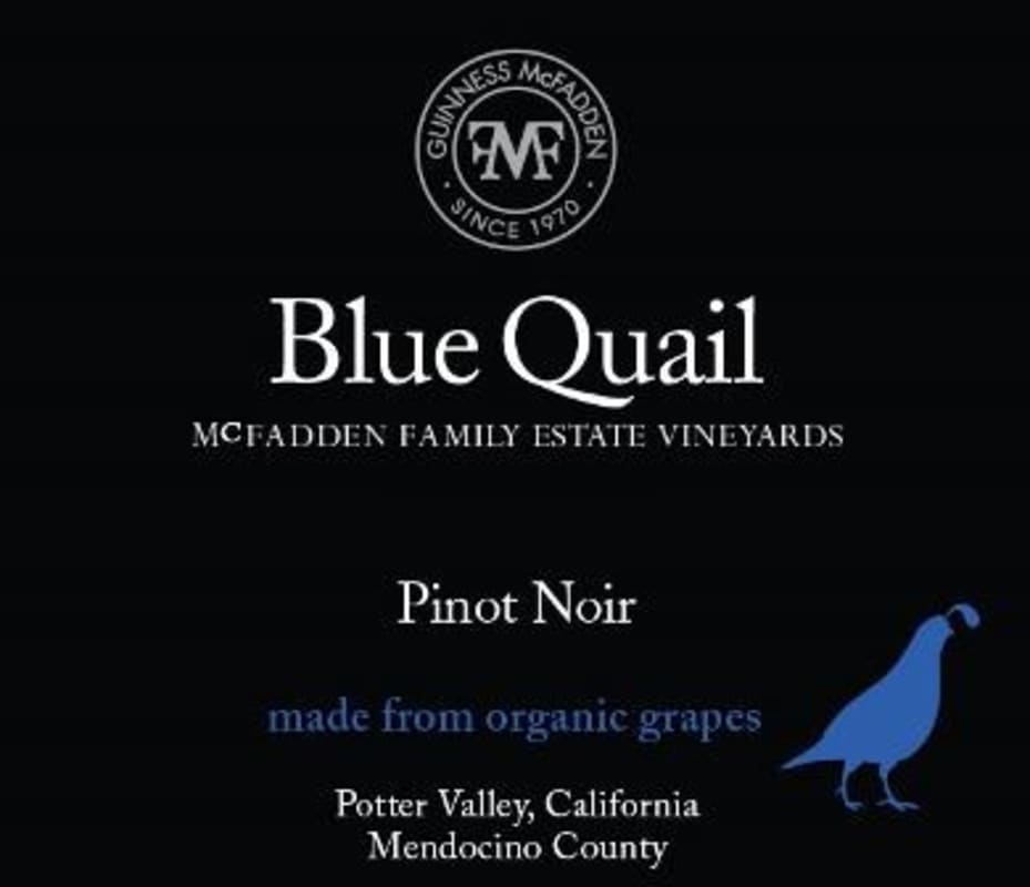 McFadden Pinot Noir 2016 Front Label