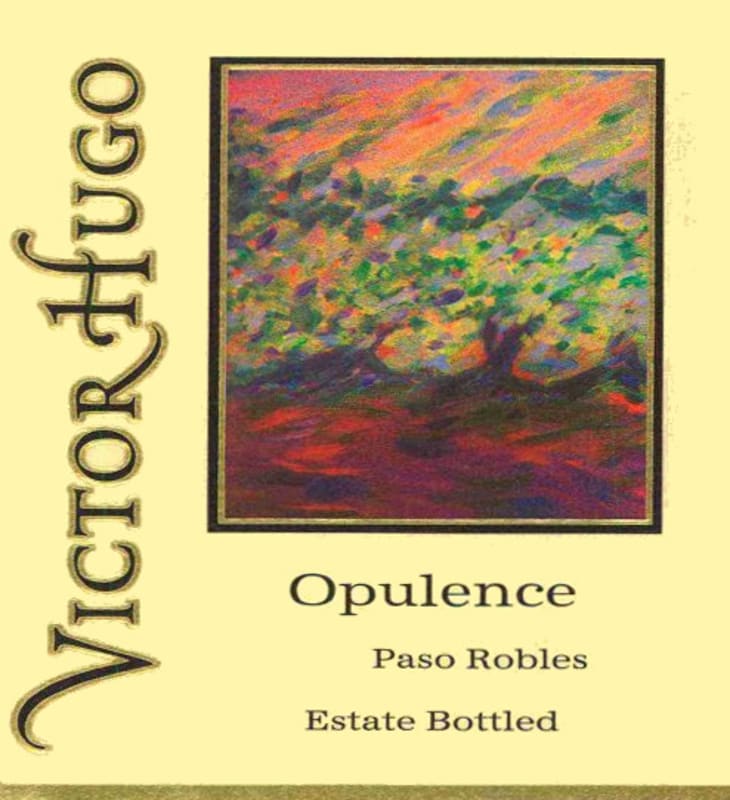 Victor Hugo Winery Opulence 2013 Front Label