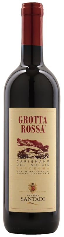 Santadi Carignano del Sulcis Grotta Rossa 2021 Front Bottle Shot