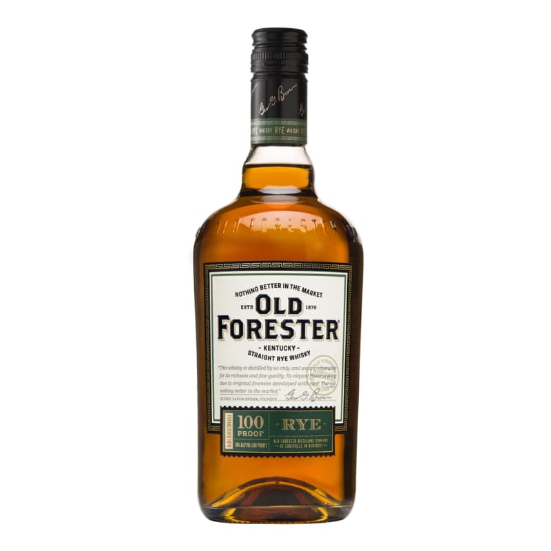 Old Forester Straight Rye Whiskey Front Bottle Shot