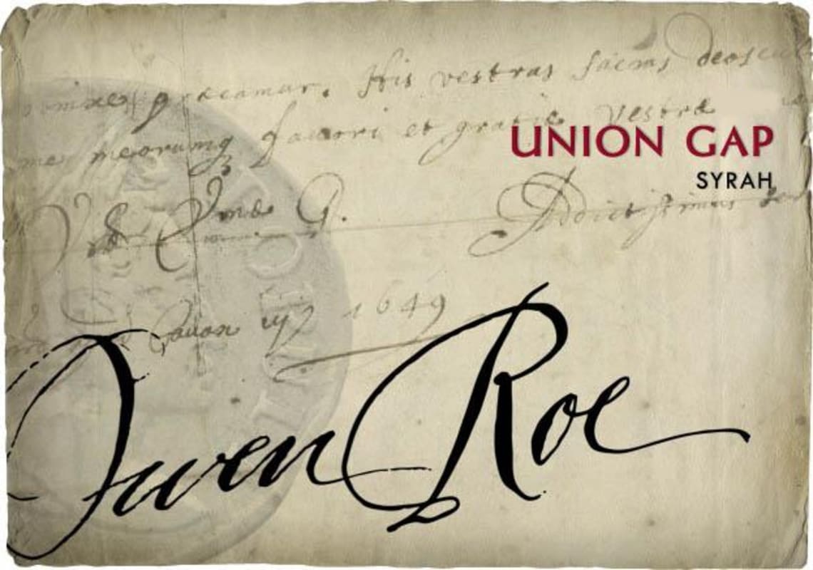 Owen Roe Union Gap Syrah 2013 Front Label