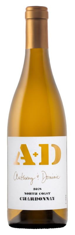 Anthony & Dominic Chardonnay 2018 Front Bottle Shot