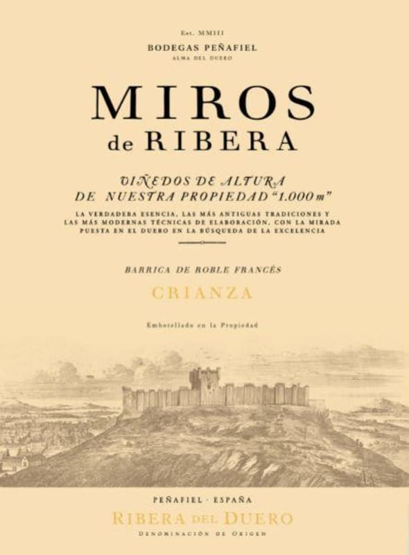 Bodegas Penafiel Miros de Ribera Crianza 2014 Front Label