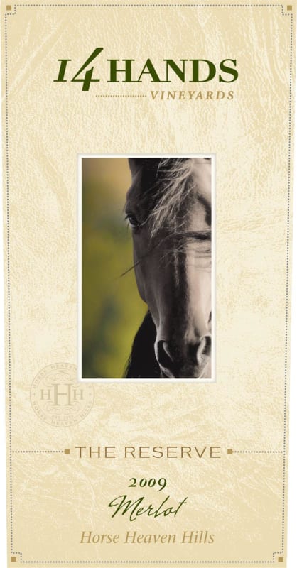 14 Hands The Reserve Merlot 2009 Front Label