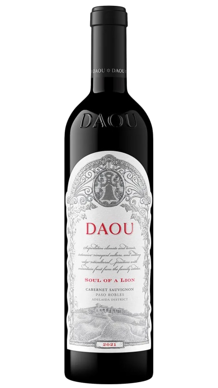 DAOU Soul of a Lion Cabernet Sauvignon 2021 Front Bottle Shot