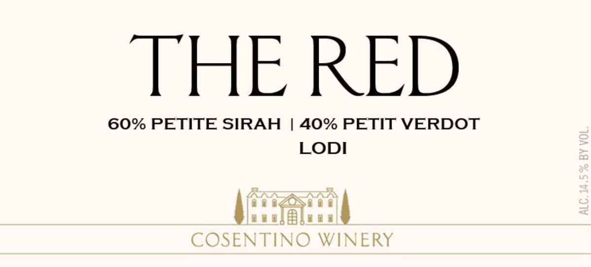 Cosentino The Red 2014 Front Label