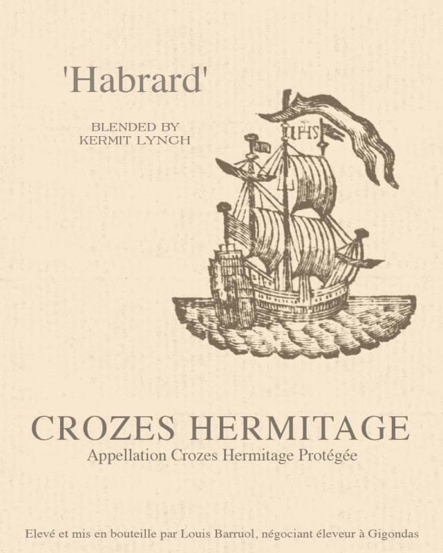 Barruol Lynch Crozes Hermitage Habrard 2022 Front Label