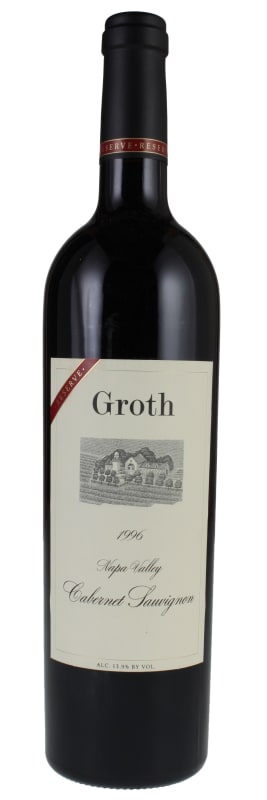 Groth Reserve Cabernet Sauvignon 1996 Front Bottle Shot