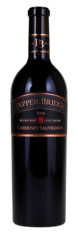 Pepper Bridge Winery Cabernet Sauvignon 2016 Front Bottle Shot