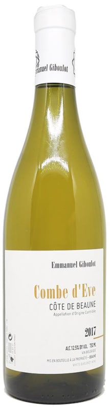 Emmanuel Giboulot Combe d'Eve Cote de Beaune Blanc 2017 Front Bottle Shot