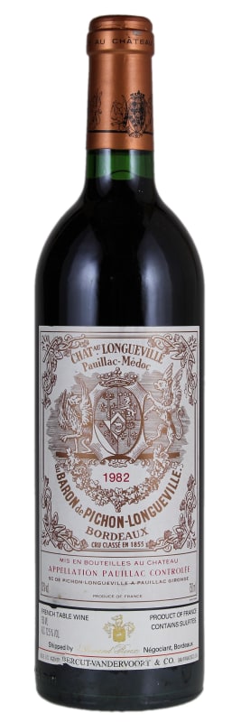Chateau Pichon-Longueville Baron 1982 Front Bottle Shot