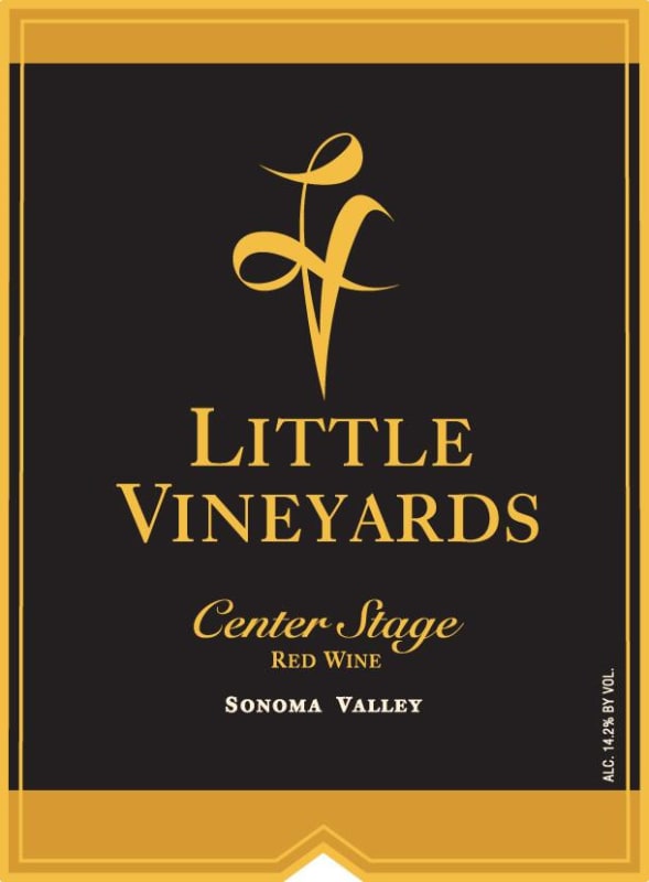 Little Vineyards Family Winery Center Stage Red 2013 Front Label