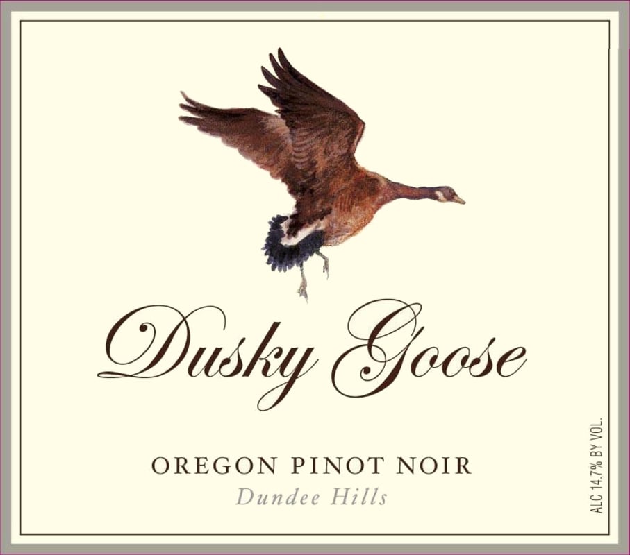 Dusky Goose Dundee Hills Pinot noir 2004 Front Label