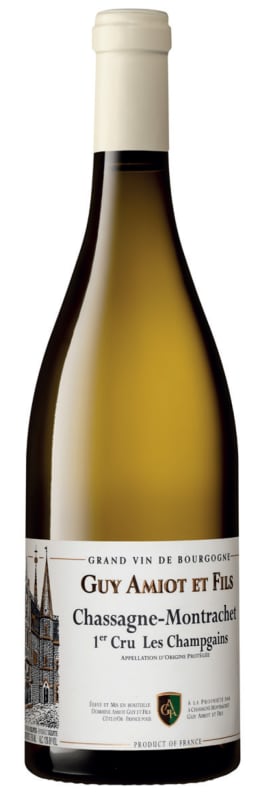 Guy Amiot Chassagne-Montrachet Les Champgains Premier Cru 2019 Front Bottle Shot