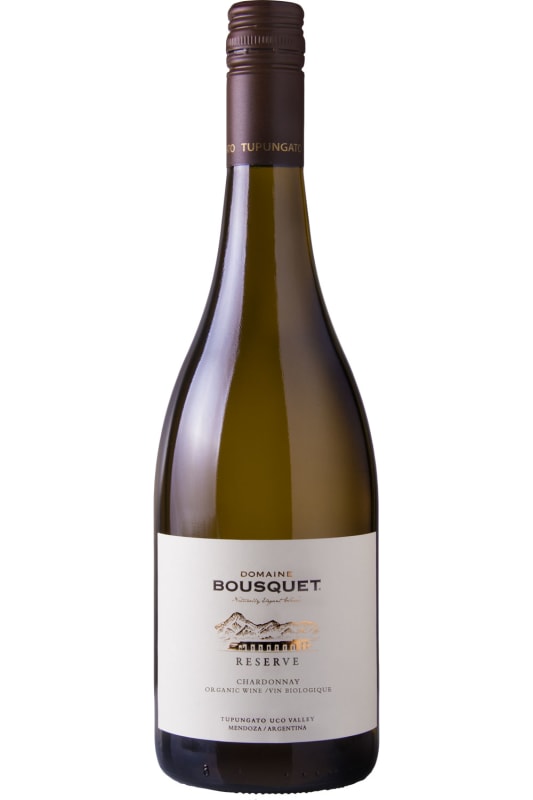 Domaine Bousquet Reserve Organic Chardonnay 2021 Front Bottle Shot