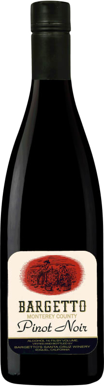 Bargetto Santa Cruz Mountains Retro Pinot Noir 2020 Front Bottle Shot