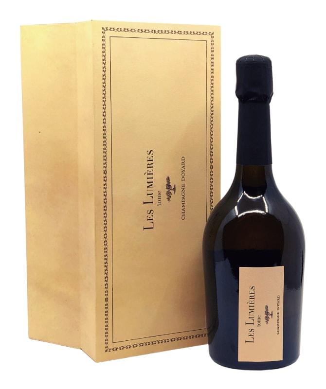 Champagne Doyard Les Lumieres Extra Brut Grand Cru with Gift Box 2012 Front Bottle Shot