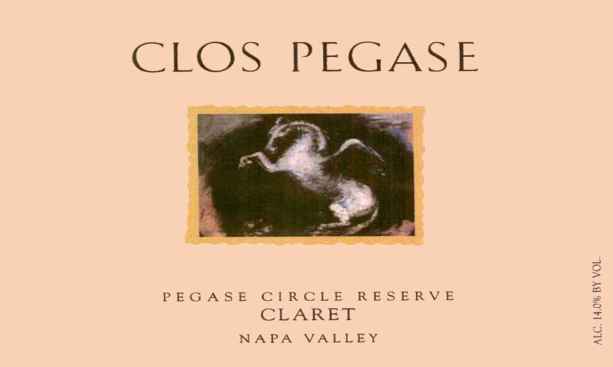 Clos Pegase Pegase Circle Reserve Claret 2002 Front Label