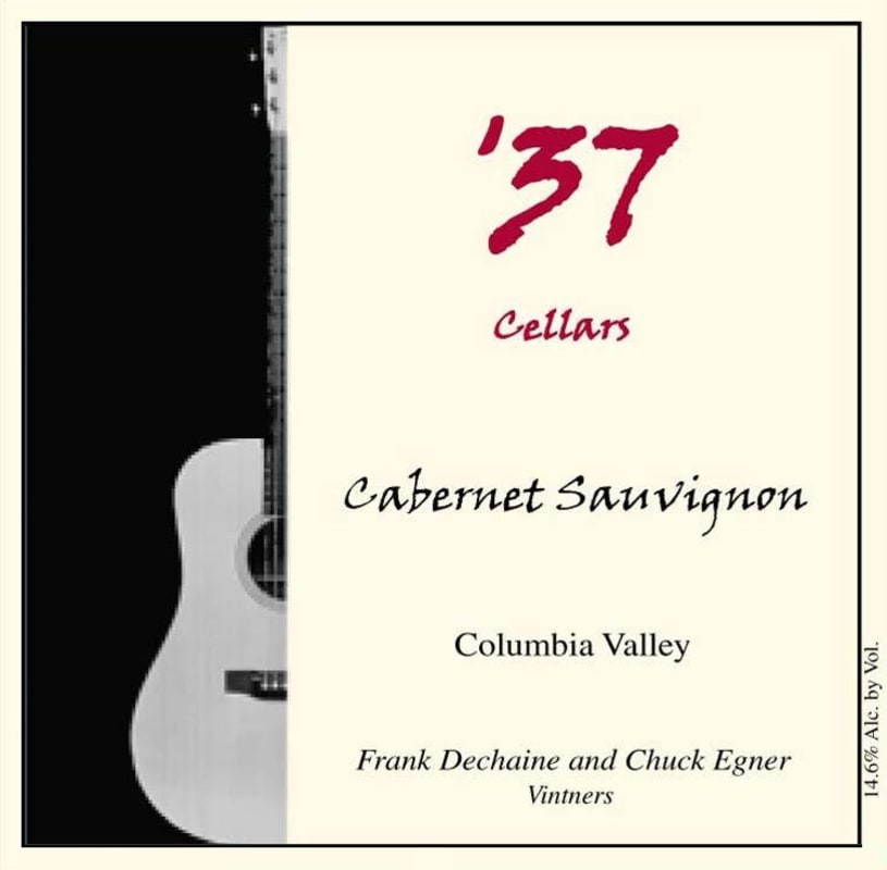 '37 Cellars Cabernet Sauvignon 2010 Front Label