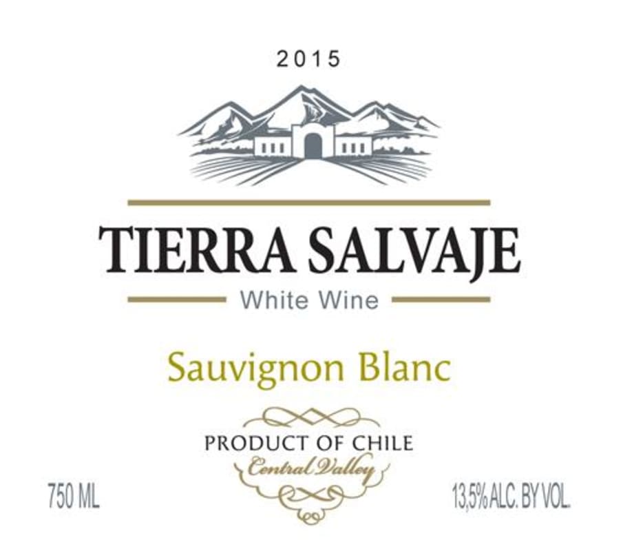 Tierra Salvaje Sauvignon Blanc 2015 Front Label