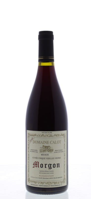 Domaine Calot Morgon Vieilles Vignes Cuvee Unique 2017 Front Bottle Shot