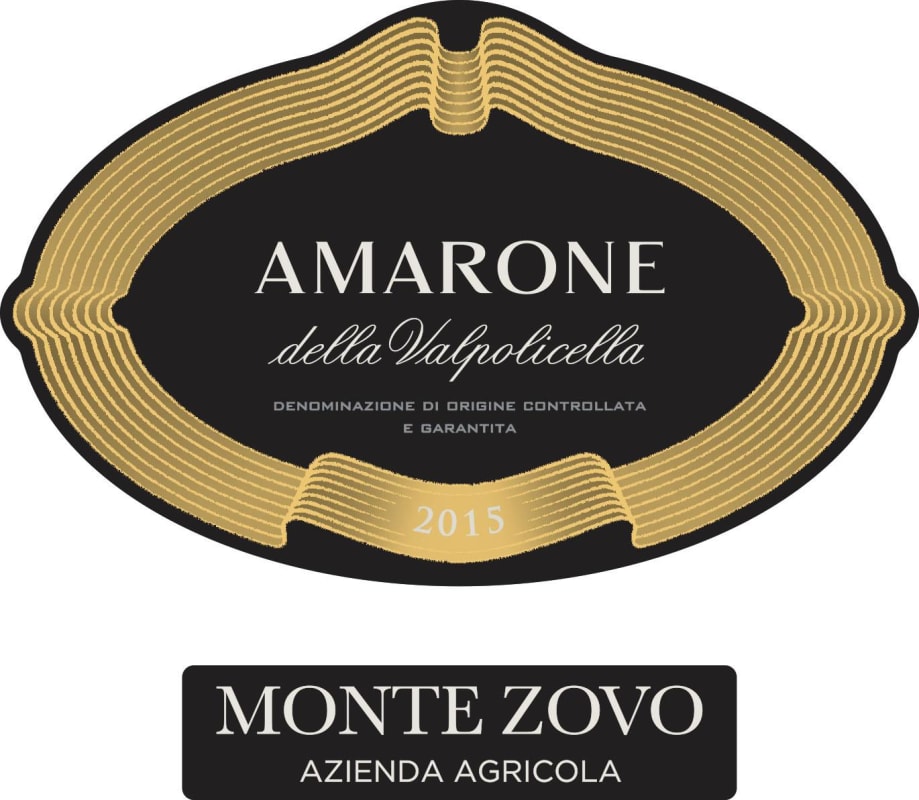 Azienda Agricola Monte Zovo Amarone della Valpolicella 2015 Front Label