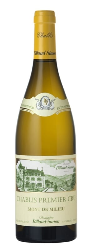 Billaud-Simon Chablis Mont de Milieu Premier Cru 2021 Front Bottle Shot