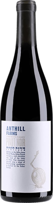 Anthill Farms Baker Ranch Vineyard Pinot Noir 2020 Front Bottle Shot