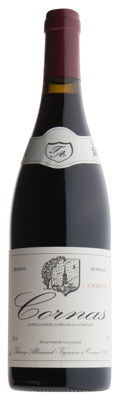Thierry Allemand Cornas Chaillot 2018 Front Bottle Shot