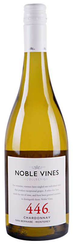 Noble Vines 446 Monterey Chardonnay 2017 Front Bottle Shot