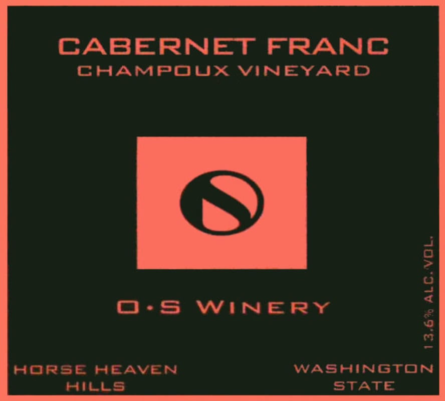 O.S Winery Champoux Vineyards Cabernet Franc 2006 Front Label