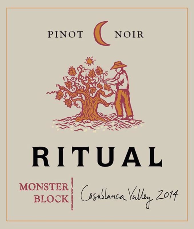 Ritual Monster Block Pinot Noir 2014 Front Label