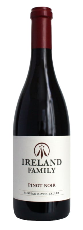 Ireland Family Russian River Valley Pinot Noir 2022 Front Bottle Shot