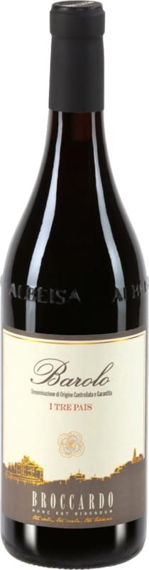 Broccardo Barolo Tre Pais 2021 Front Bottle Shot