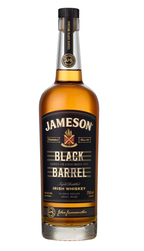 Jameson Black Barrel Irish Whiskey Front Bottle Shot