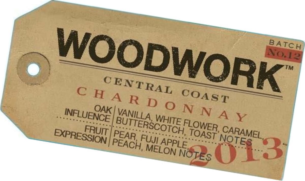 Woodwork Central Coast Chardonnay 2013 Front Label