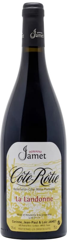 Domaine Jamet La Landonne Cote Rotie 2019 Front Bottle Shot