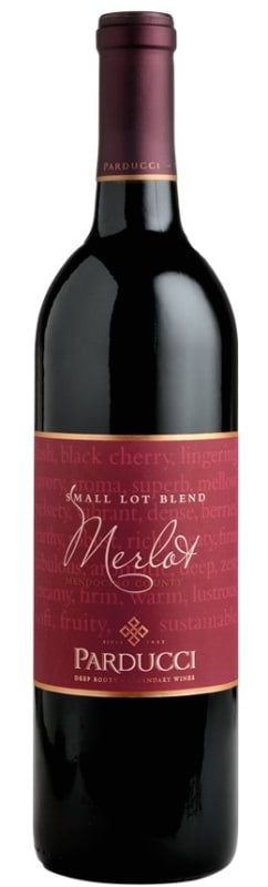 Parducci Small Lot Blend Merlot 2013 Front Bottle Shot