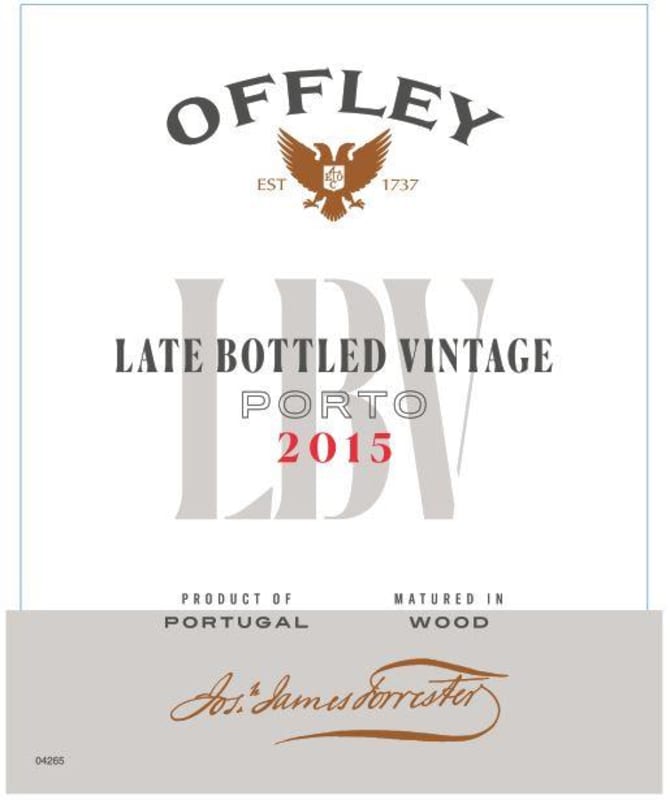 Offley Late Bottled Vintage Port 2015 Front Label