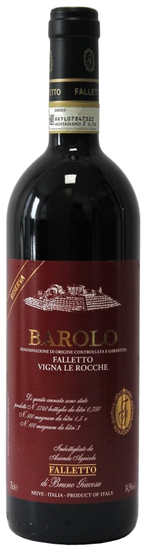 Bruno Giacosa Barolo Le Rocche del Falletto Riserva (3 Liter) 2012 Front Bottle Shot