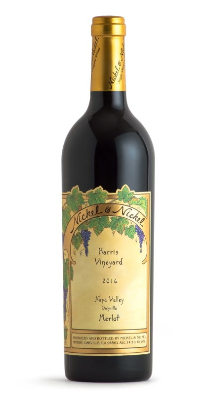 Nickel & Nickel Harris Vineyard Merlot 2016 Front Bottle Shot