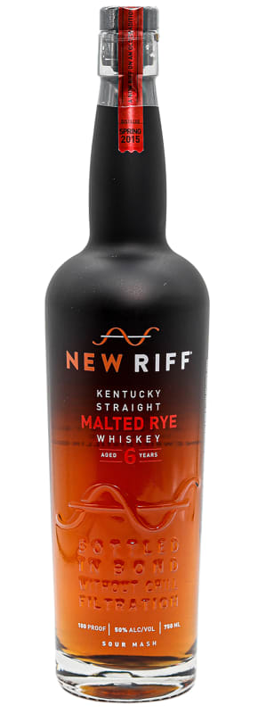 New Riff 6 Year Malted Rye Whiskey Front Bottle Shot